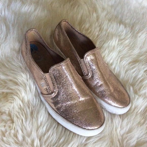 G Guess Shoes - G by Guess Glitter Gold Slip on Sneaker 6.5